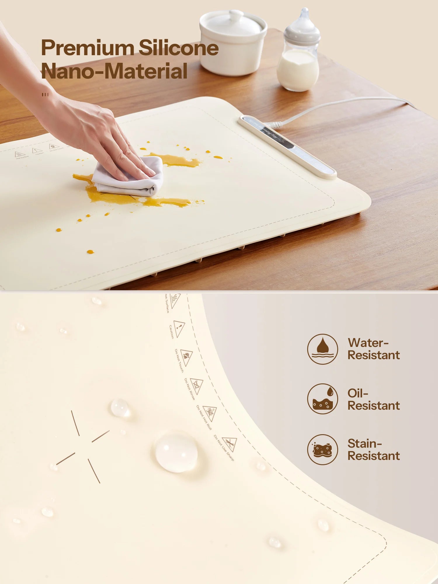 Foldable Electric Food Warming Mat