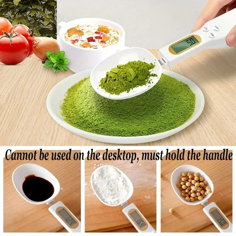 Electronic Kitchen Scale Scoop Digital Measurement With LCD Display